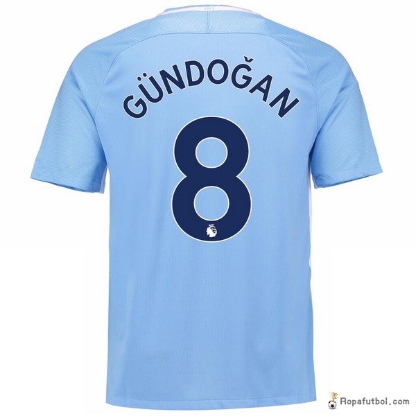 Camiseta Manchester City Replica Primera Ropa Gundogan 2017/18